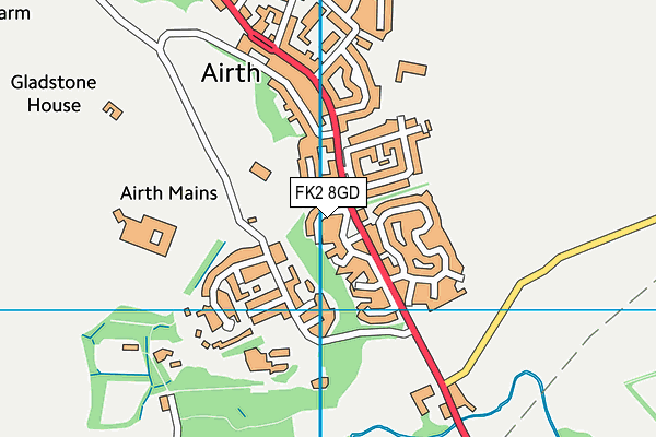 FK2 8GD map - OS VectorMap District (Ordnance Survey)