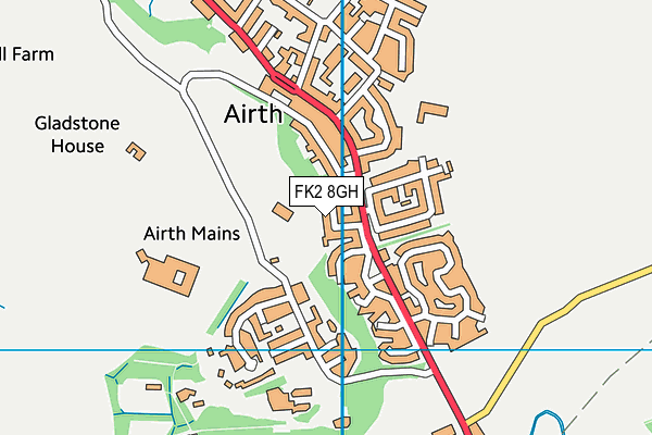 FK2 8GH map - OS VectorMap District (Ordnance Survey)