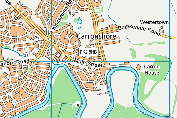 FK2 8HB map - OS VectorMap District (Ordnance Survey)