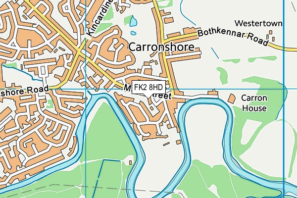 FK2 8HD map - OS VectorMap District (Ordnance Survey)