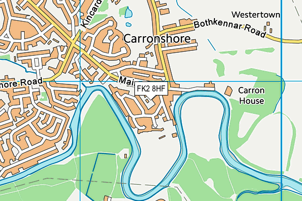 FK2 8HF map - OS VectorMap District (Ordnance Survey)