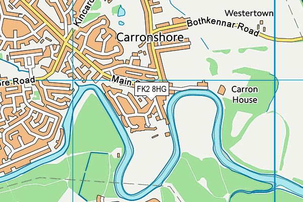 FK2 8HG map - OS VectorMap District (Ordnance Survey)