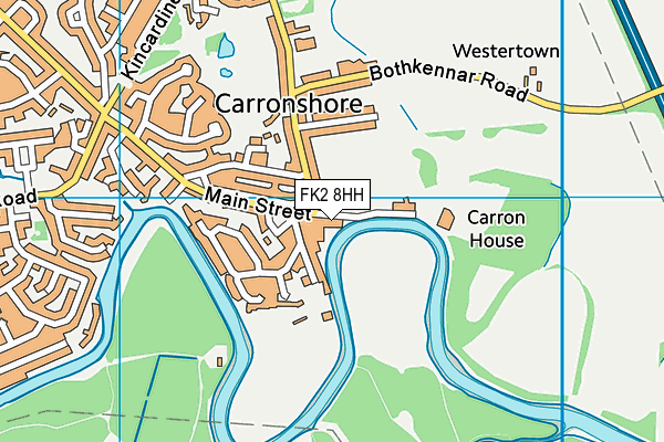 FK2 8HH map - OS VectorMap District (Ordnance Survey)