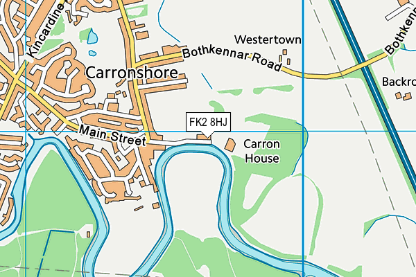 FK2 8HJ map - OS VectorMap District (Ordnance Survey)