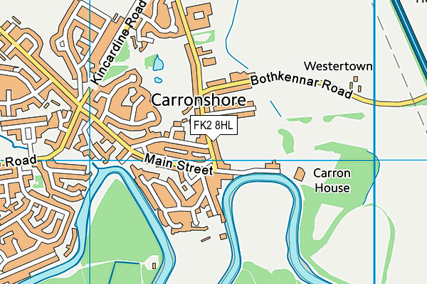 FK2 8HL map - OS VectorMap District (Ordnance Survey)