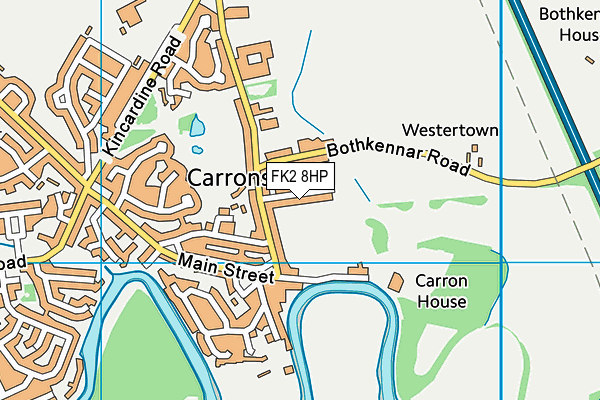 FK2 8HP map - OS VectorMap District (Ordnance Survey)