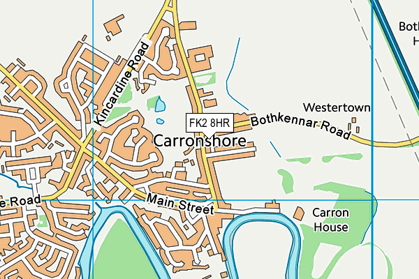 FK2 8HR map - OS VectorMap District (Ordnance Survey)