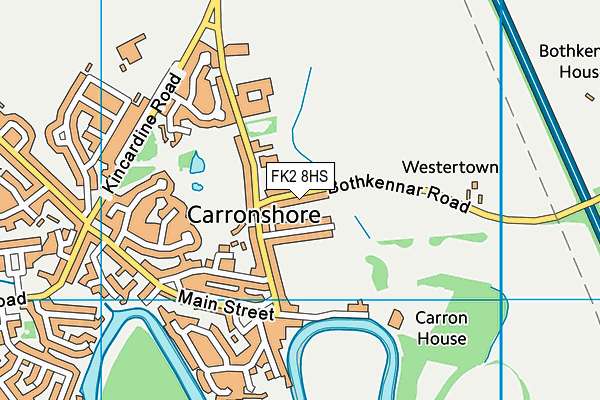 FK2 8HS map - OS VectorMap District (Ordnance Survey)