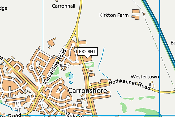 FK2 8HT map - OS VectorMap District (Ordnance Survey)