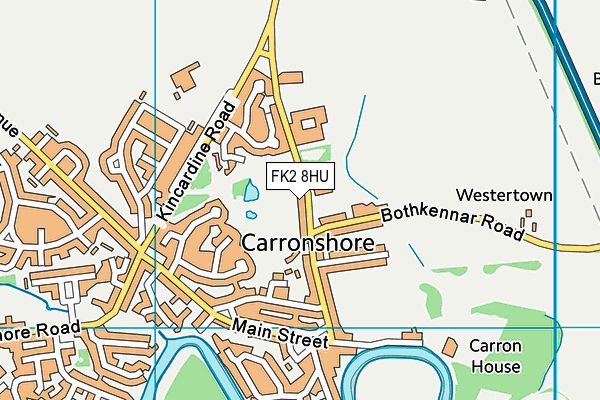 FK2 8HU map - OS VectorMap District (Ordnance Survey)