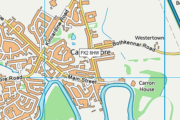 FK2 8HW map - OS VectorMap District (Ordnance Survey)