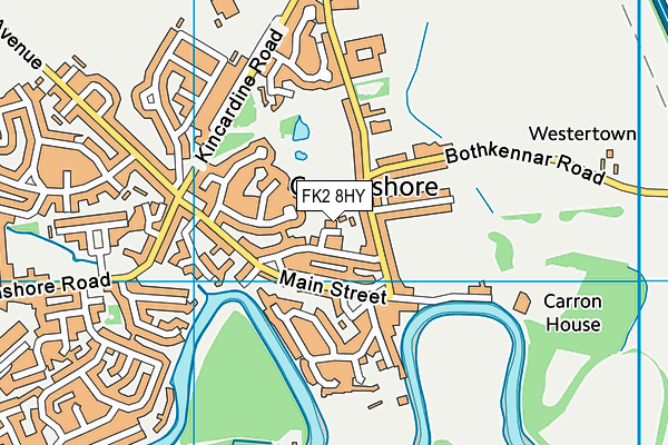 FK2 8HY map - OS VectorMap District (Ordnance Survey)