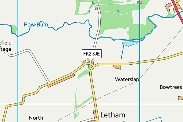 FK2 8JE map - OS VectorMap District (Ordnance Survey)