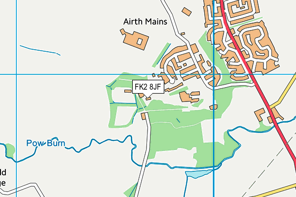 FK2 8JF map - OS VectorMap District (Ordnance Survey)