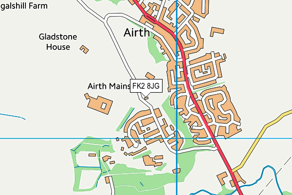 FK2 8JG map - OS VectorMap District (Ordnance Survey)