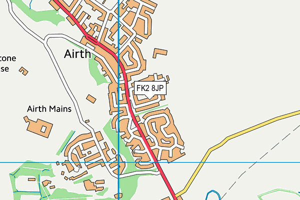 FK2 8JP map - OS VectorMap District (Ordnance Survey)