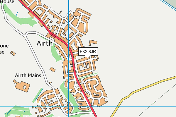 FK2 8JR map - OS VectorMap District (Ordnance Survey)