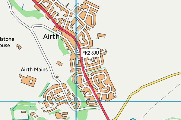 FK2 8JU map - OS VectorMap District (Ordnance Survey)