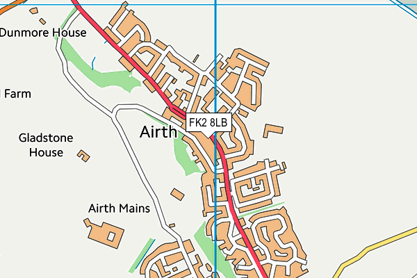 FK2 8LB map - OS VectorMap District (Ordnance Survey)