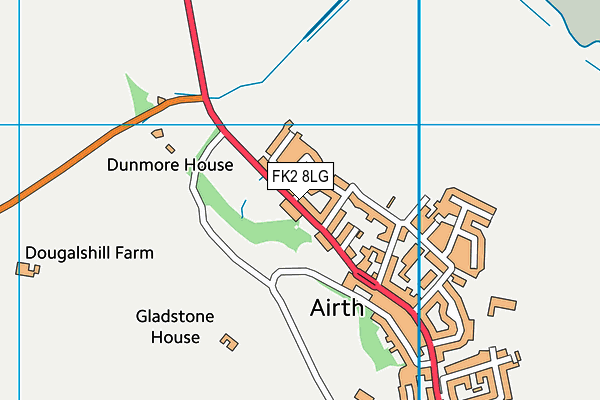 FK2 8LG map - OS VectorMap District (Ordnance Survey)