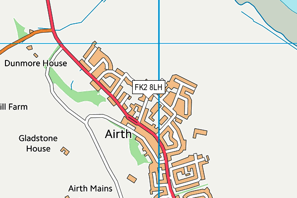 FK2 8LH map - OS VectorMap District (Ordnance Survey)