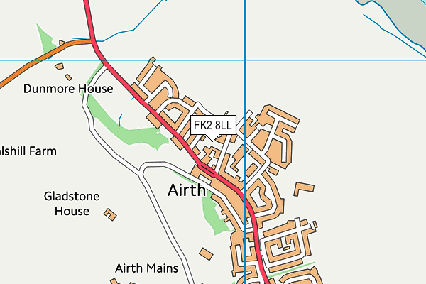 FK2 8LL map - OS VectorMap District (Ordnance Survey)