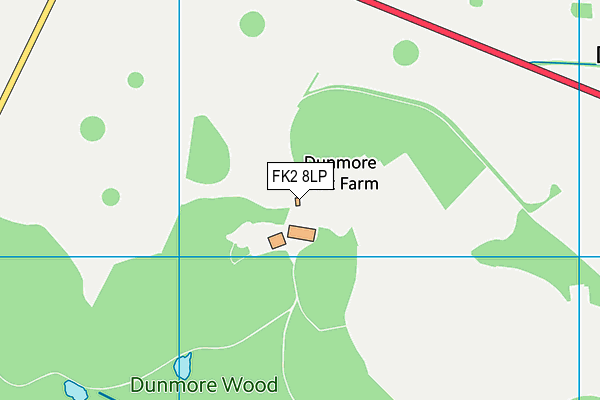 FK2 8LP map - OS VectorMap District (Ordnance Survey)