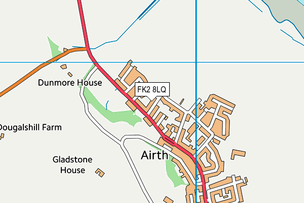 FK2 8LQ map - OS VectorMap District (Ordnance Survey)