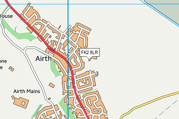 FK2 8LR map - OS VectorMap District (Ordnance Survey)