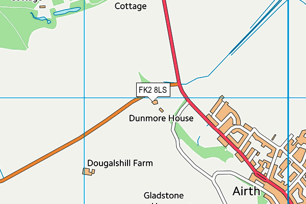 FK2 8LS map - OS VectorMap District (Ordnance Survey)