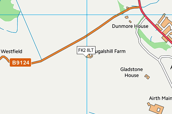 FK2 8LT map - OS VectorMap District (Ordnance Survey)