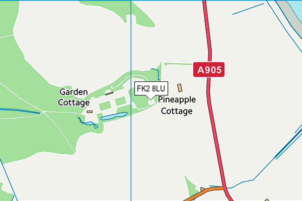 FK2 8LU map - OS VectorMap District (Ordnance Survey)