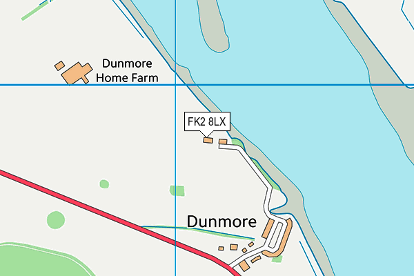 FK2 8LX map - OS VectorMap District (Ordnance Survey)