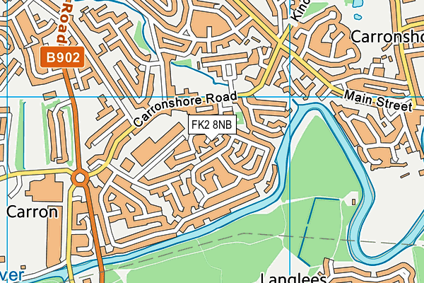 FK2 8NB map - OS VectorMap District (Ordnance Survey)