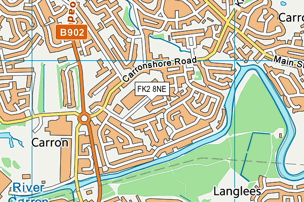 FK2 8NE map - OS VectorMap District (Ordnance Survey)