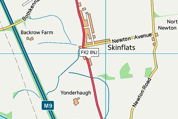 FK2 8NJ map - OS VectorMap District (Ordnance Survey)