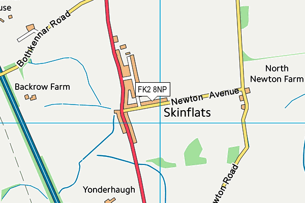 FK2 8NP map - OS VectorMap District (Ordnance Survey)