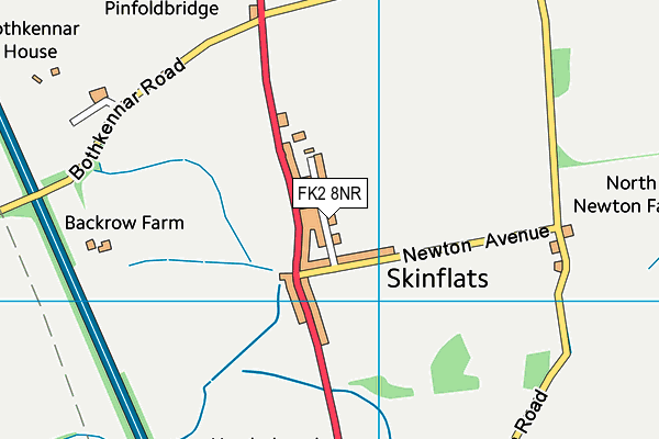 FK2 8NR map - OS VectorMap District (Ordnance Survey)