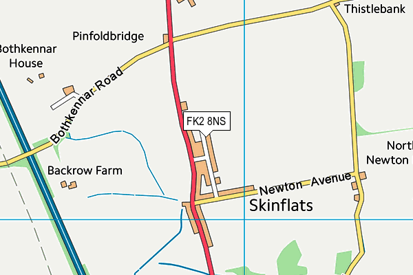 FK2 8NS map - OS VectorMap District (Ordnance Survey)