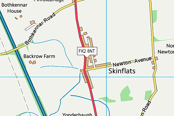 FK2 8NT map - OS VectorMap District (Ordnance Survey)