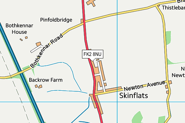 FK2 8NU map - OS VectorMap District (Ordnance Survey)