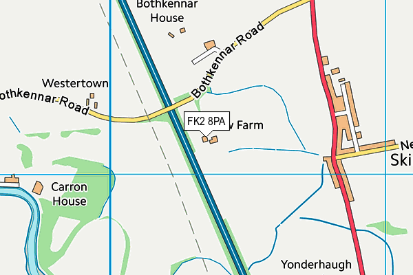 FK2 8PA map - OS VectorMap District (Ordnance Survey)