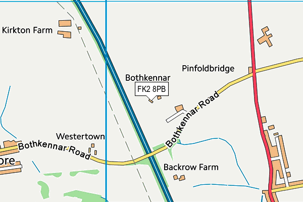 FK2 8PB map - OS VectorMap District (Ordnance Survey)