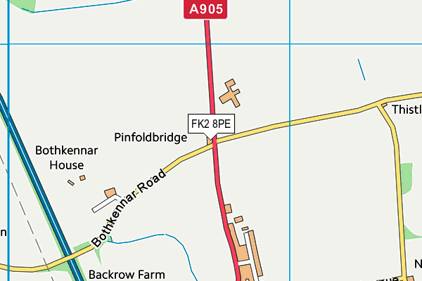 FK2 8PE map - OS VectorMap District (Ordnance Survey)