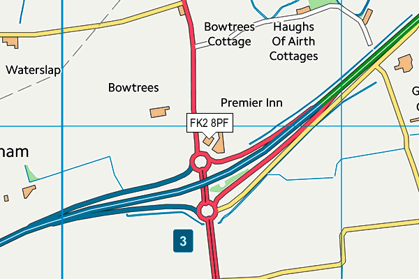 FK2 8PF map - OS VectorMap District (Ordnance Survey)