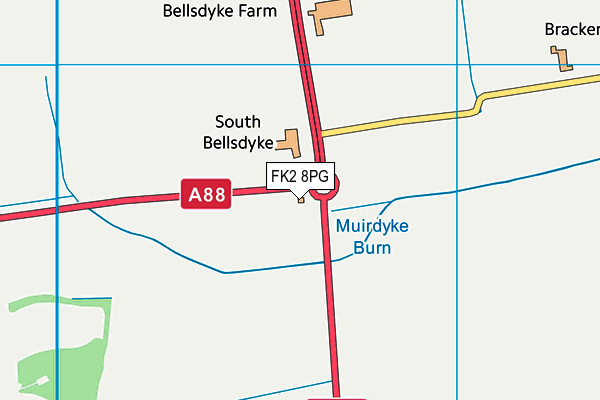 FK2 8PG map - OS VectorMap District (Ordnance Survey)