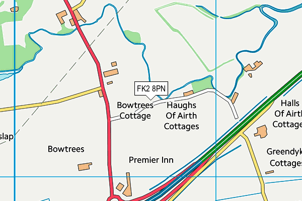 FK2 8PN map - OS VectorMap District (Ordnance Survey)