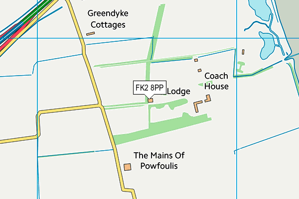 FK2 8PP map - OS VectorMap District (Ordnance Survey)