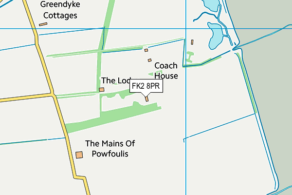 FK2 8PR map - OS VectorMap District (Ordnance Survey)