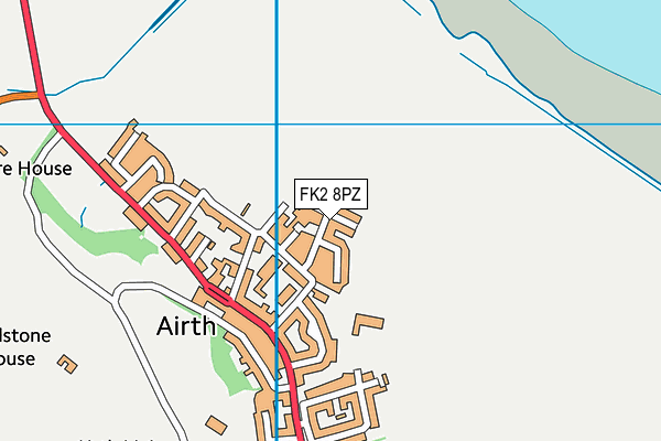 FK2 8PZ map - OS VectorMap District (Ordnance Survey)